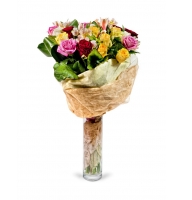 Fairy Scene - : rose colored ,Alstroemeria.