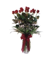 Beautiful bouquet of red roses