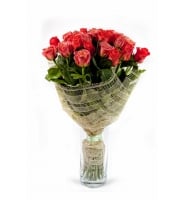 Sensuality - Composition: rose colored ,ornamental foliage,packing.