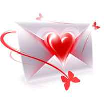 Cards and congratulations on Valentine's Day