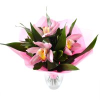 Spring hit - Composition: orchid,aspidistra.