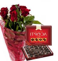 Proposal - Composition: rose red,packing.