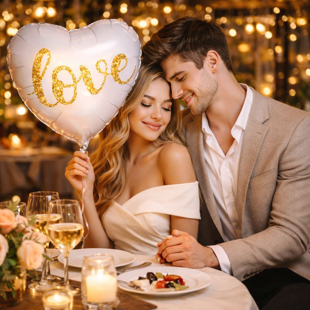 Product Love Glitter Heart Balloon