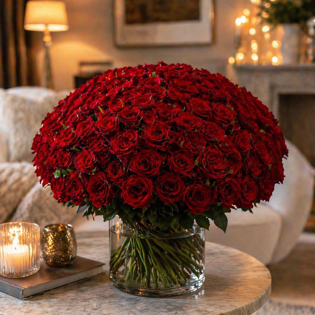 rose (101 pcs.), packaging, ribbon