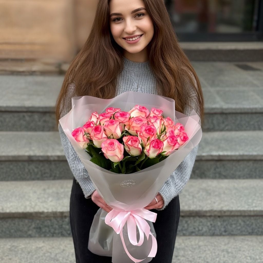 Bouquet 21 roses Jumilia