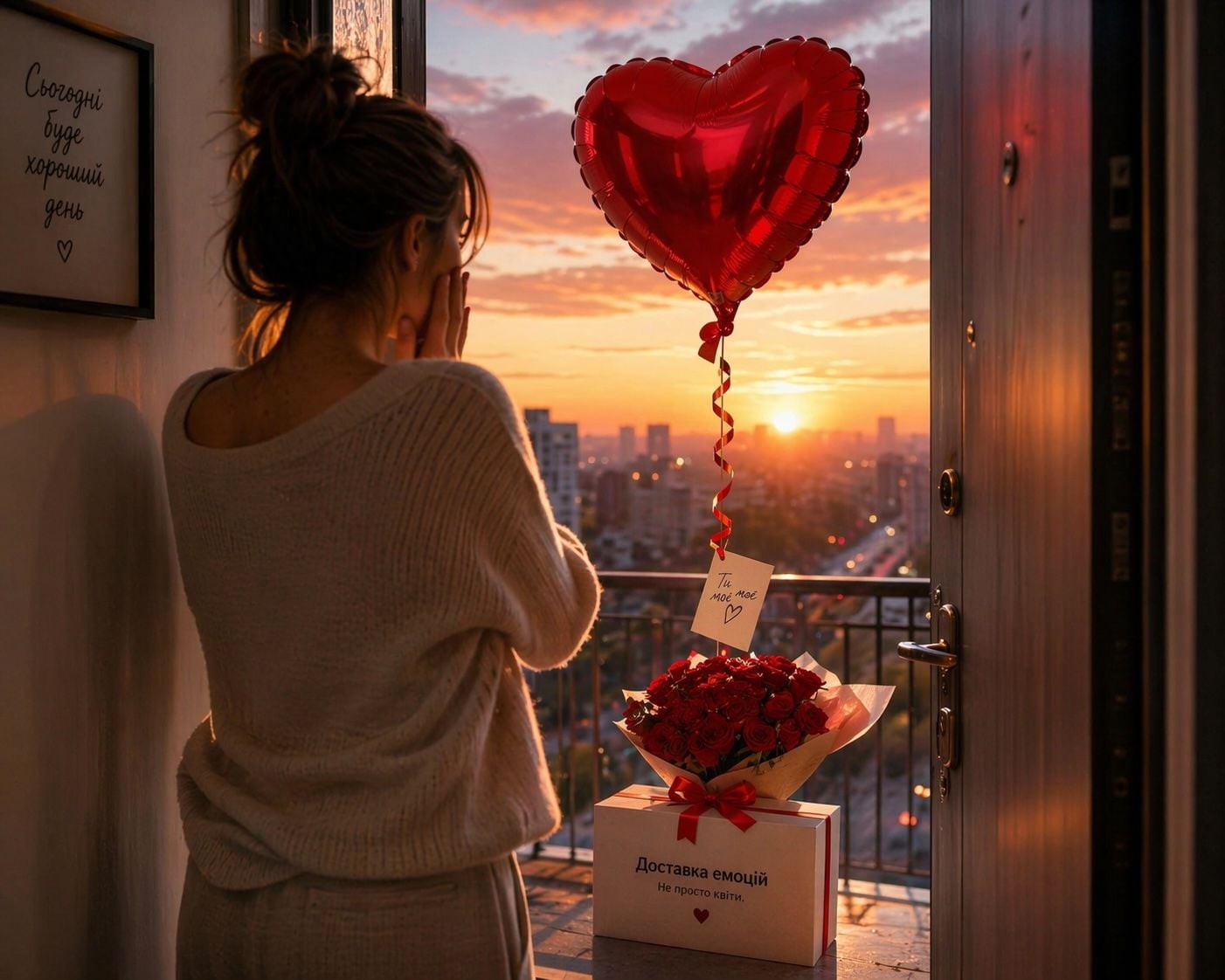 Product Foil balloon Red Heart