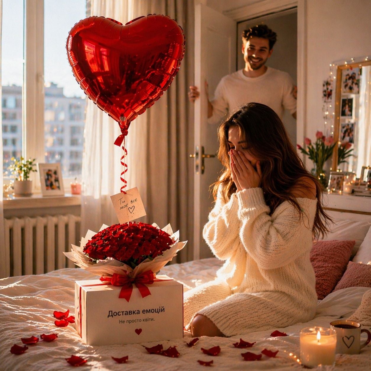 Product Foil balloon Red Heart