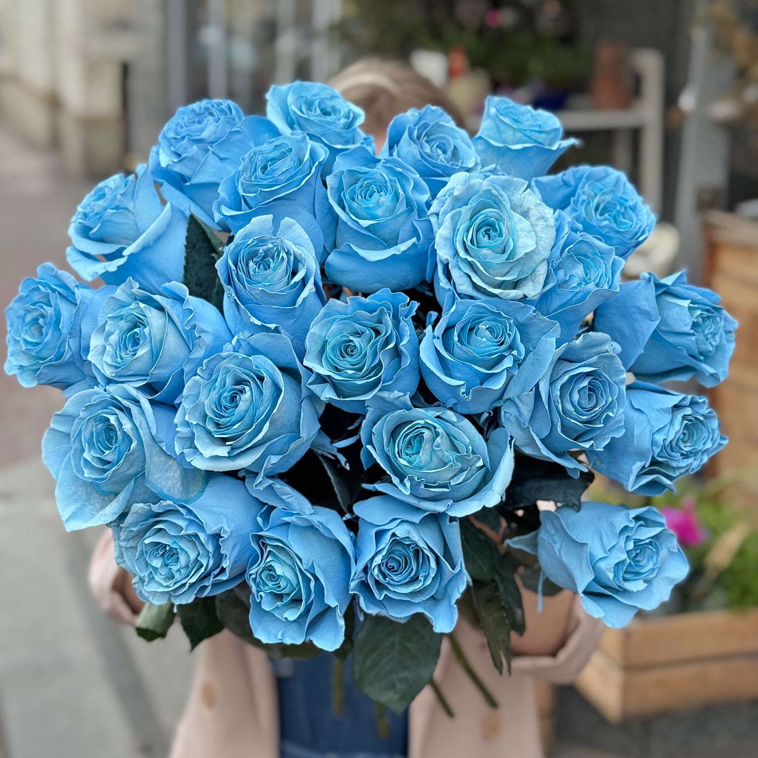 Bouquet Blue rose by piece