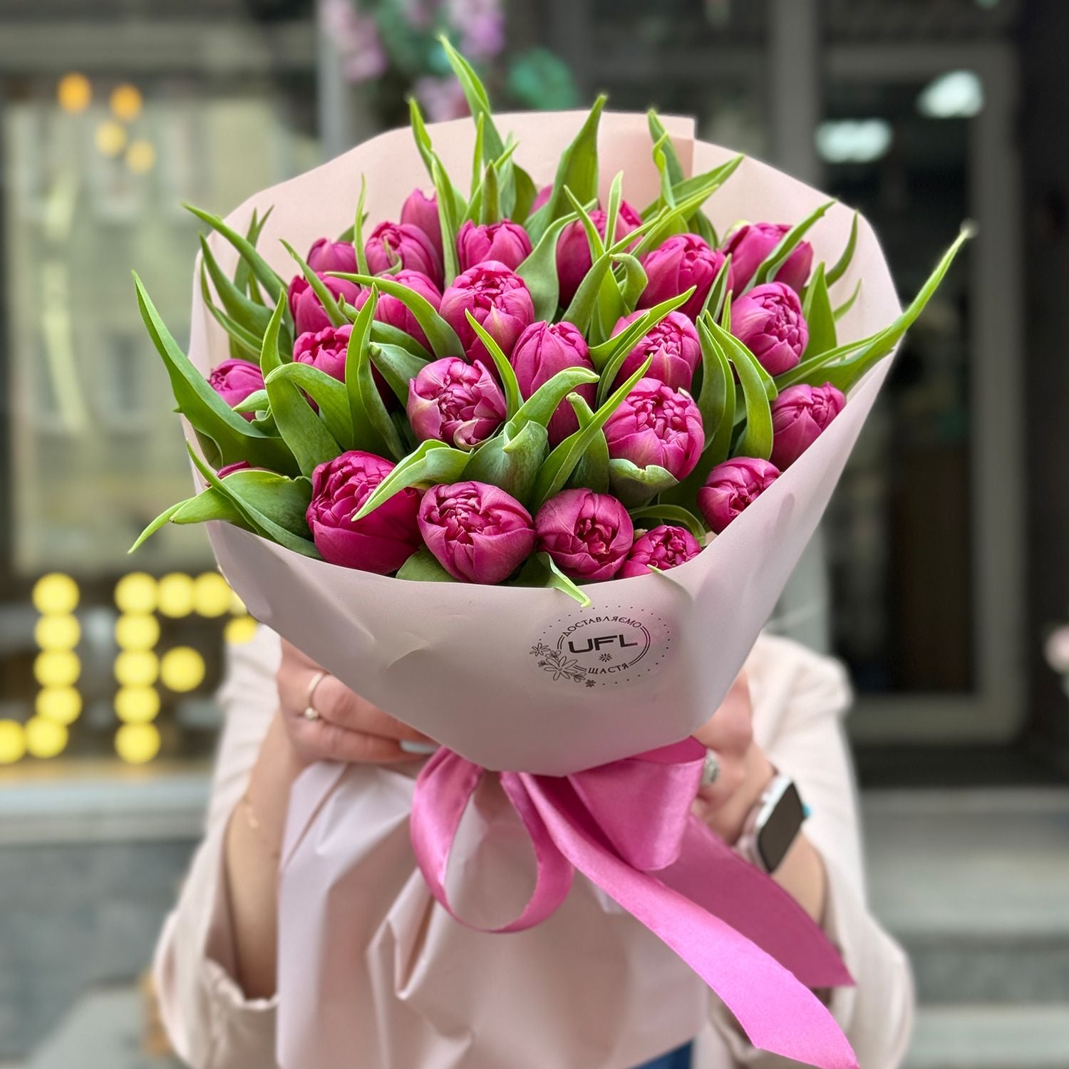 Bouquet 25 peony tulips