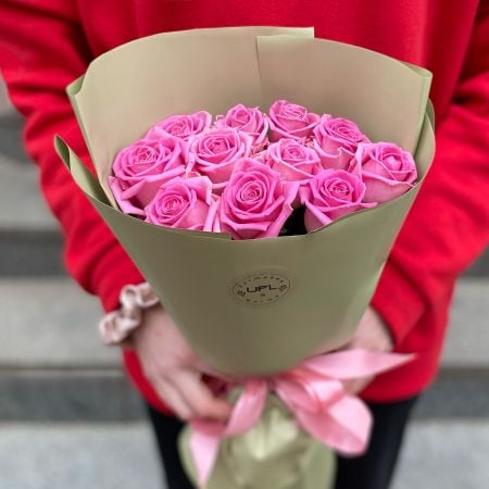 Bouquet 11 pink roses