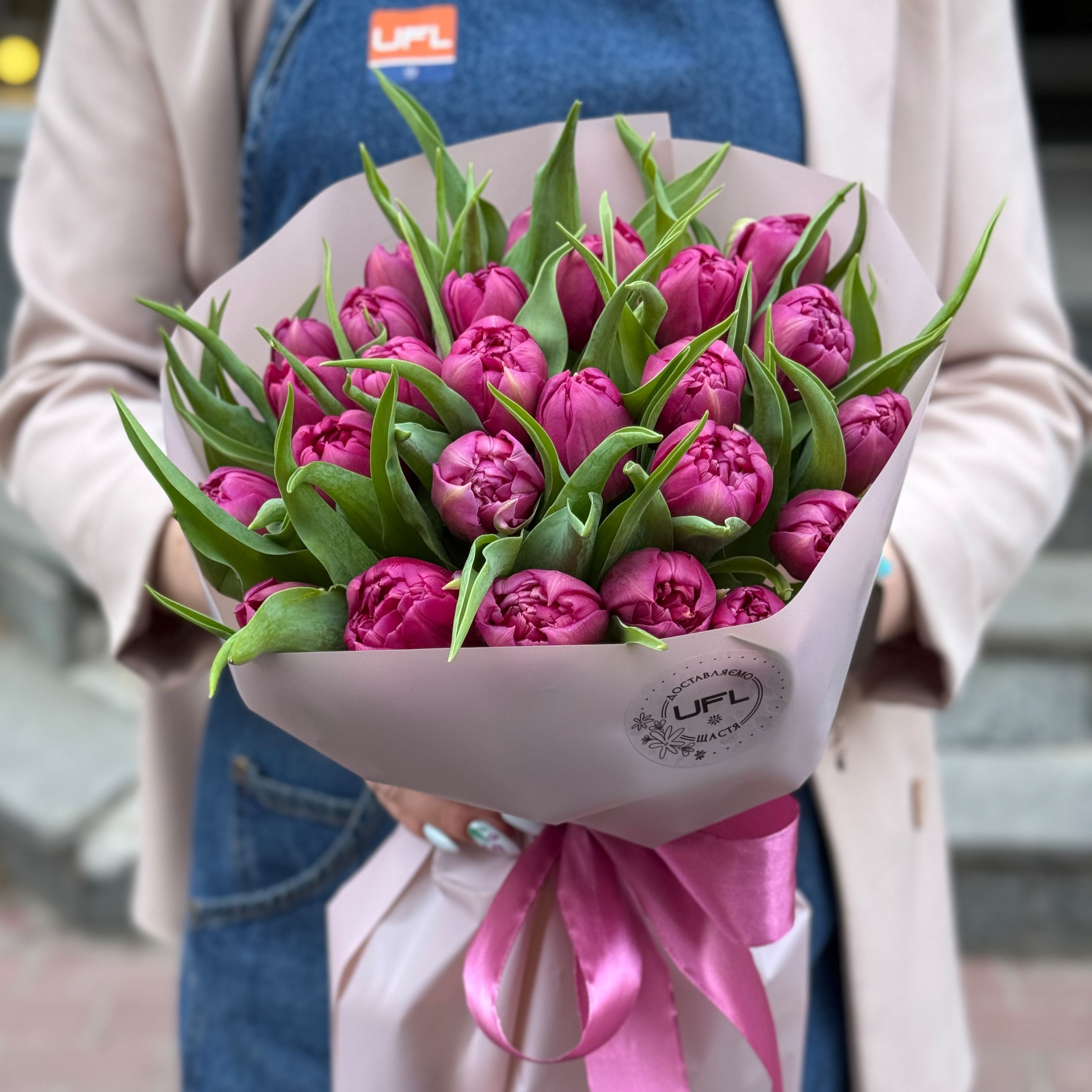 Bouquet 25 peony tulips