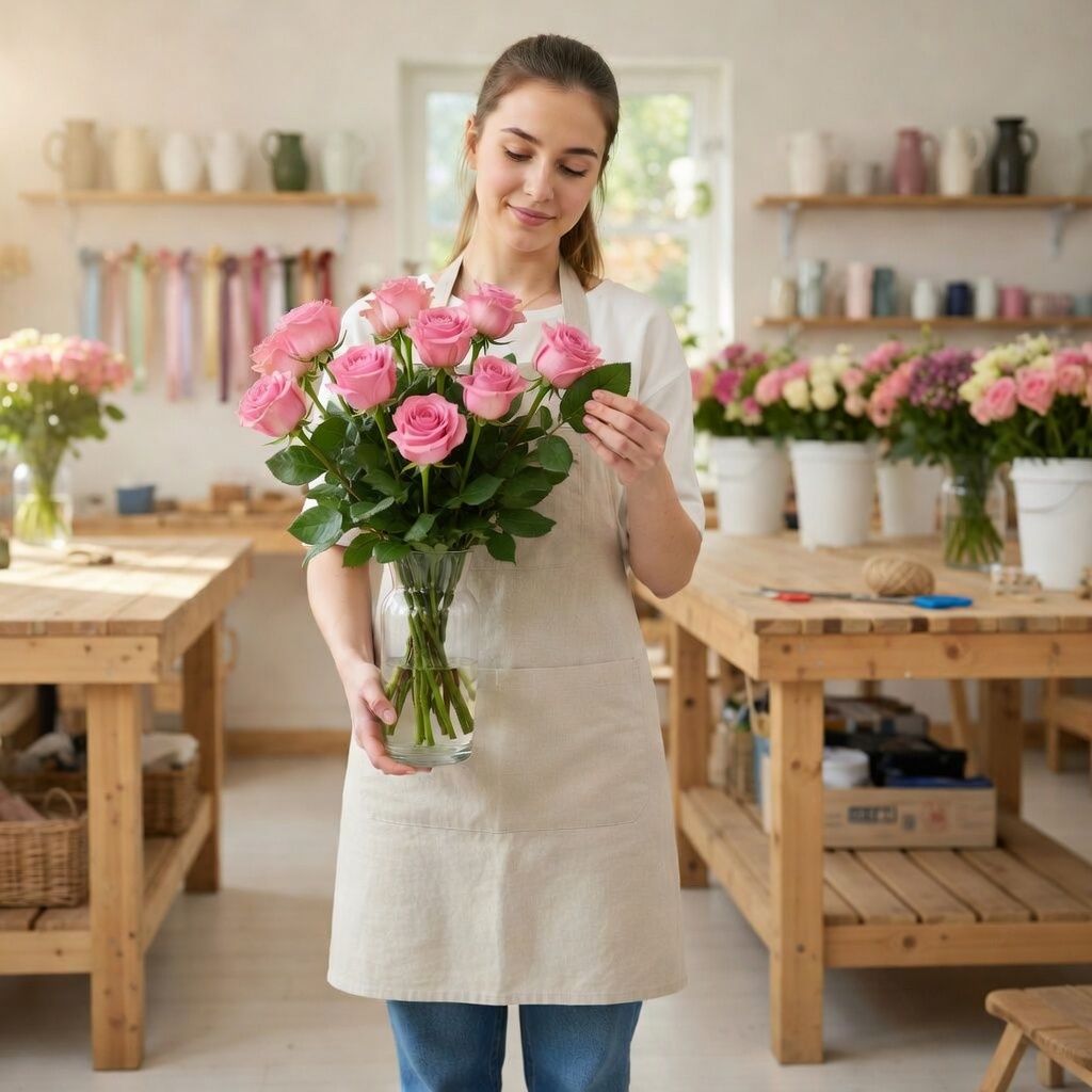 pink rose (13 pcs.), packaging, ribbon