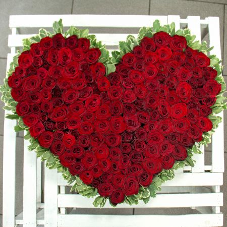 Bouquet Rose heart (145 roses)