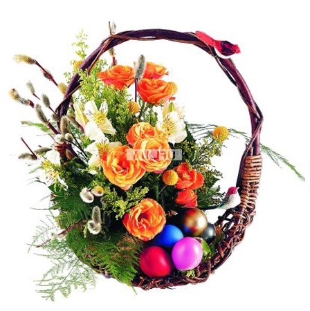 Bouquet Easter basket 2