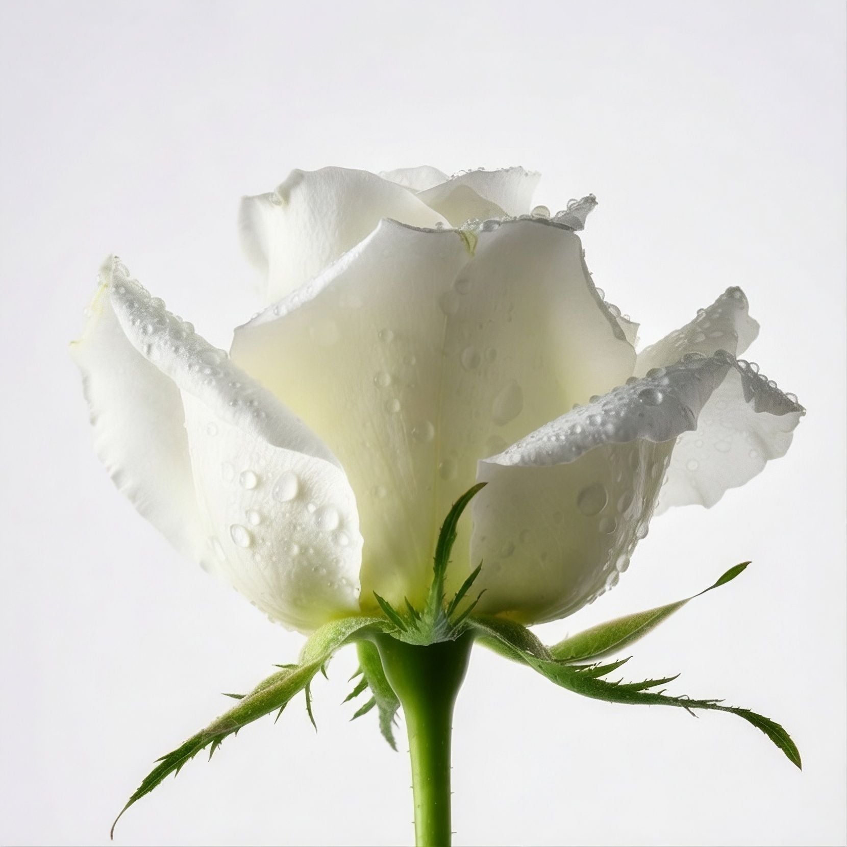 Bouquet White roses by the piece