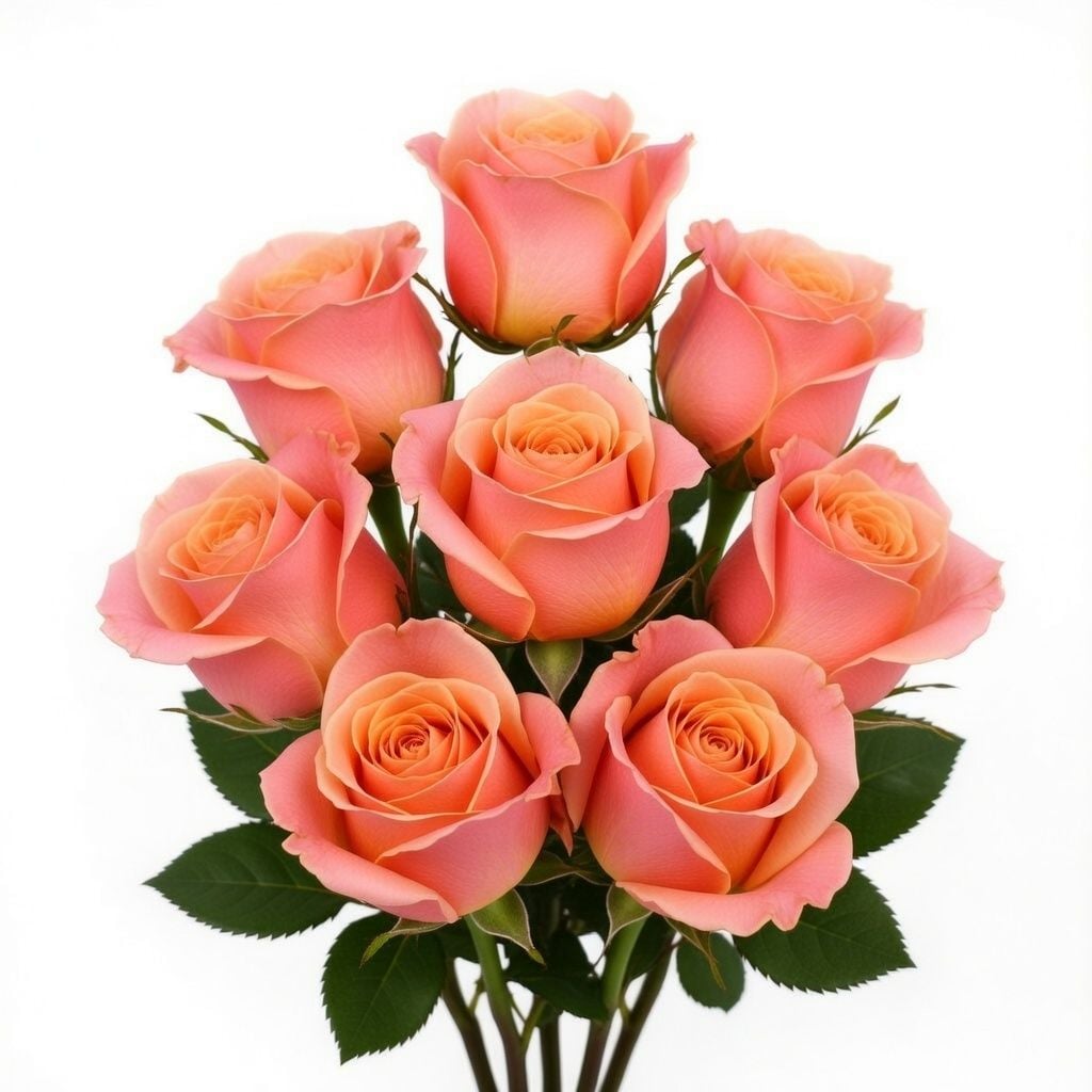 Bouquet Coral roses per number
