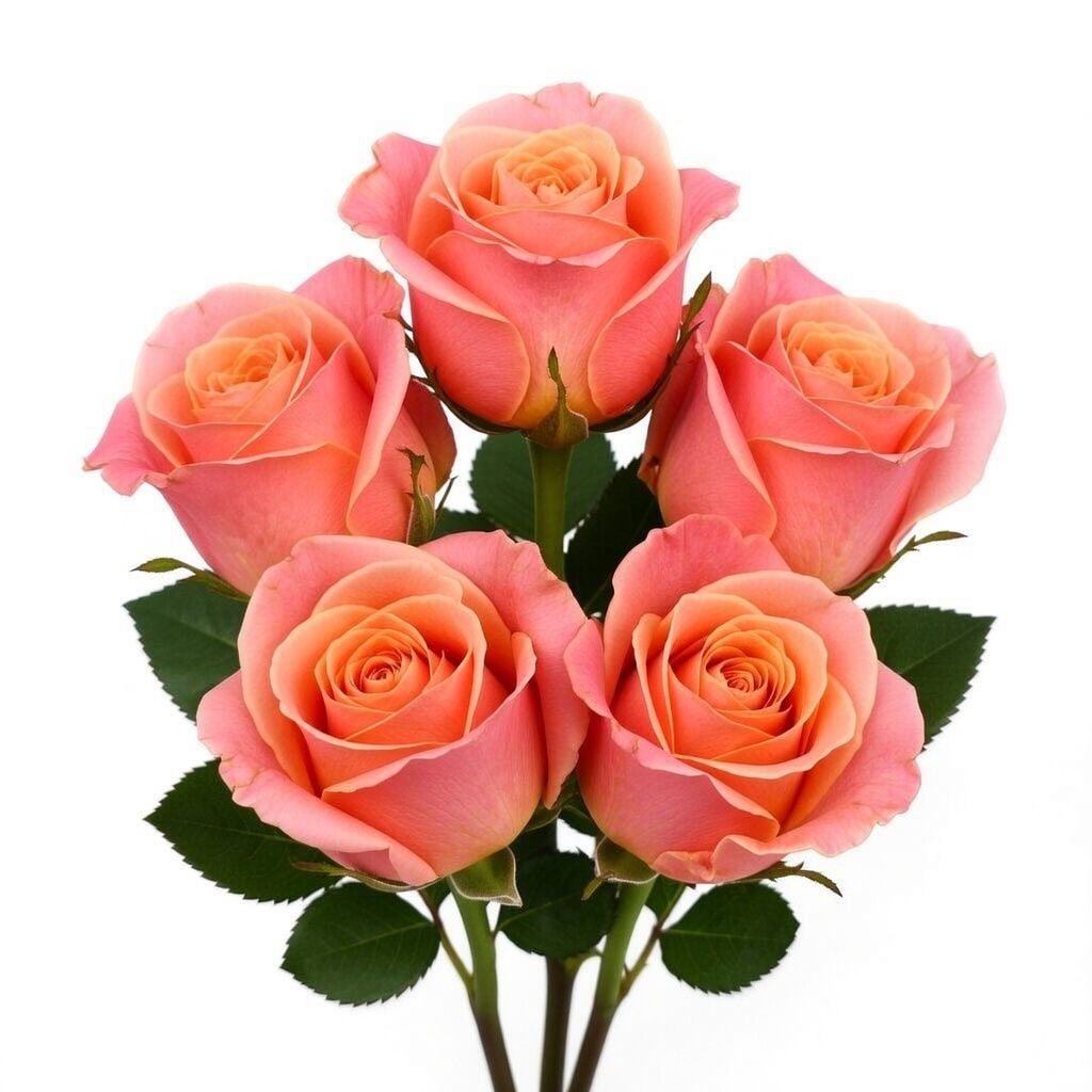 Bouquet Coral roses per number