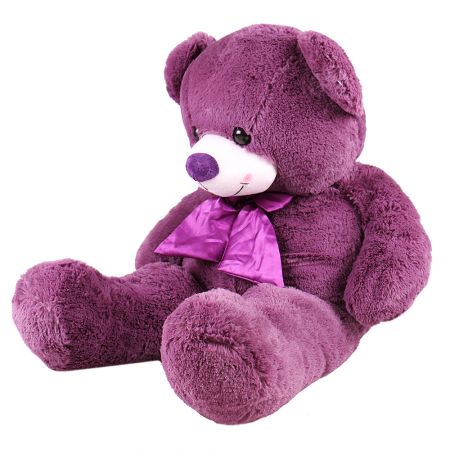 To buy a soft toy ''Purple teddy' as a gift for a girlfriend