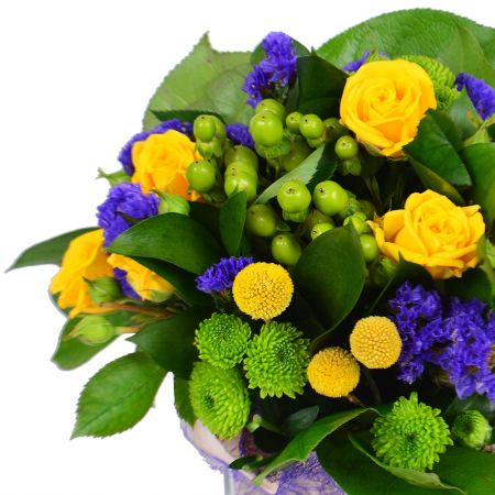Buy office flowers multi colored with delivery to any city