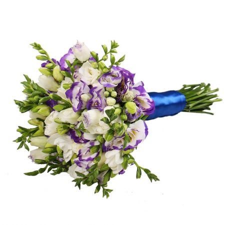 Buy an elegant bouquet of freesia and eustomas. Delivery!