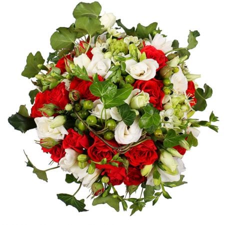 Buy original bouquet ''Red and white love'' with delivery