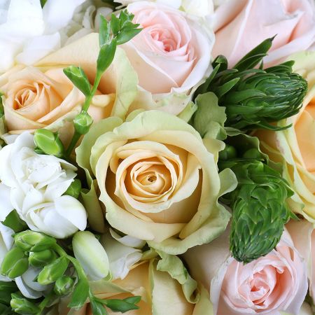 Gentle bridal bouquet, cream bridal bouquet, pink bridal bouquet, peach bridal bouquet, bridal bouqu