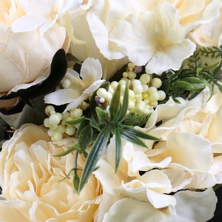 Artificial peony white  | artificial flowers delivery 