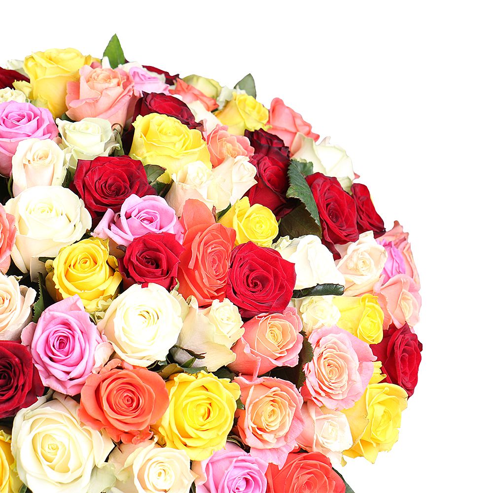 Bouquet 175 multi-colored roses