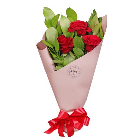 Bouquet Promo 3 red roses