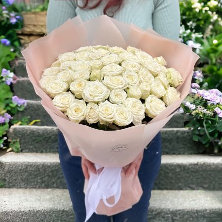 Bouquet Promo! 51 white roses