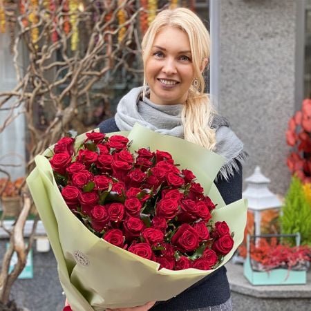 Order a bouquet «Promo! 51 red roses» with delivery