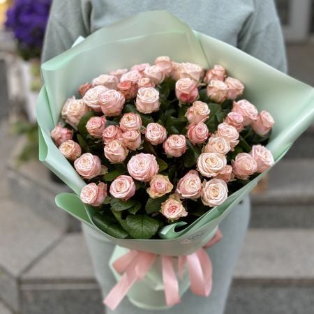 Bouquet Promo! 51 pink roses 40 cm