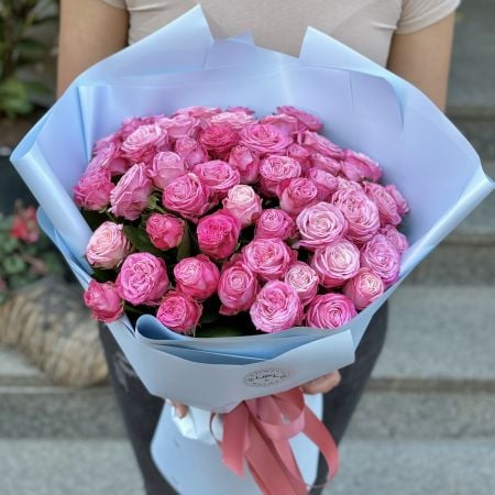Bouquet Promo! 51 hot pink roses 40 cm