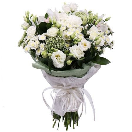 White bouquet for ordering with delivery
