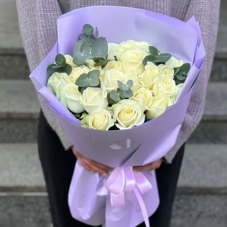 Bouquet 23 white roses