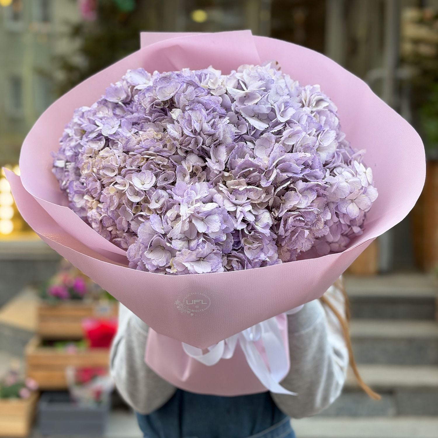 Bouquet Bouquet of 9 lavender hydrangeas