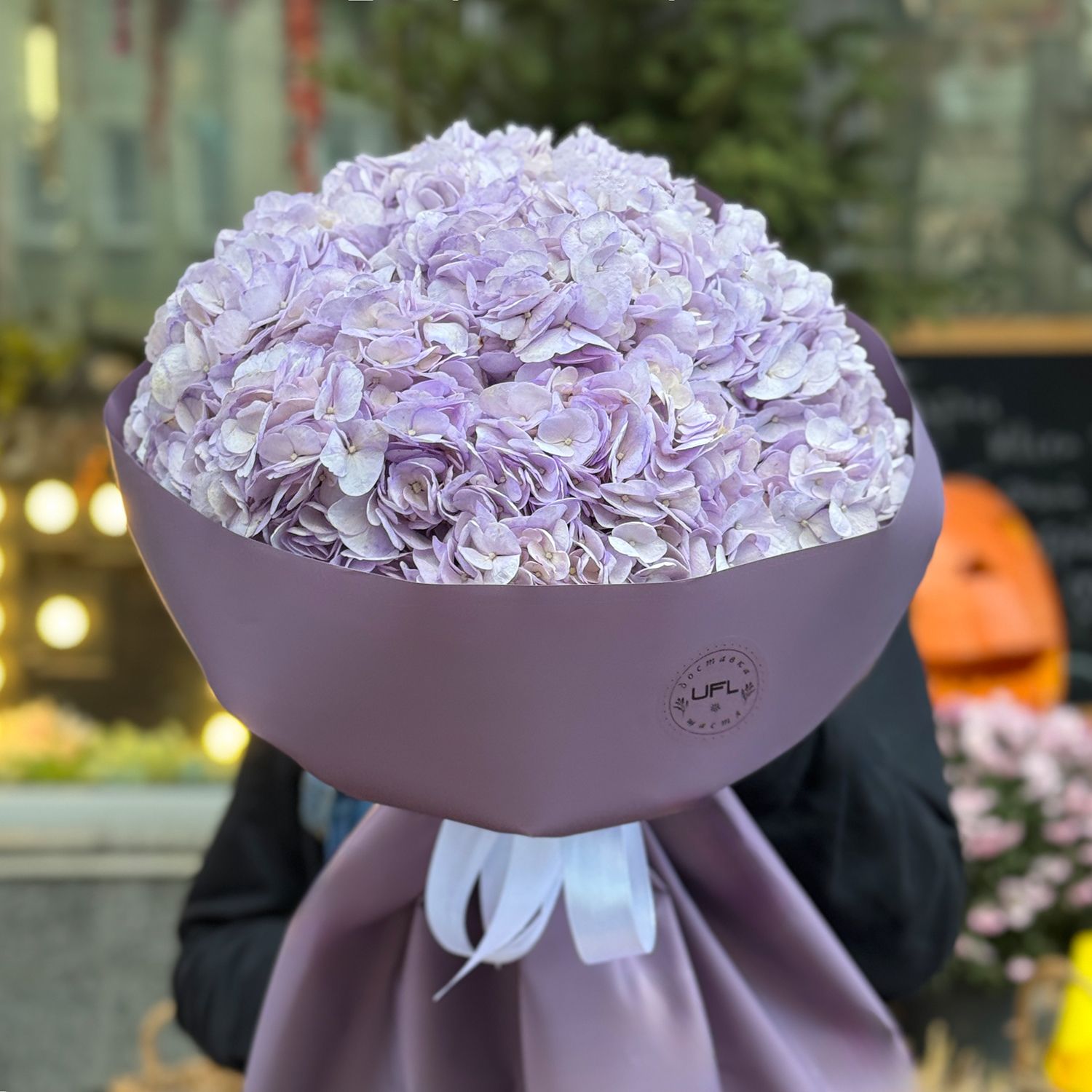 Bouquet Bouquet of purple hydrangeas