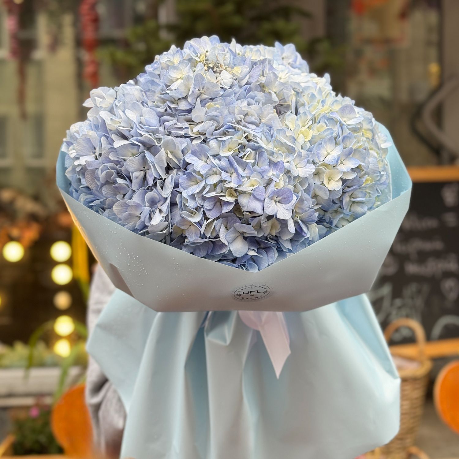 Bouquet Bouquet of blue hydrangeas