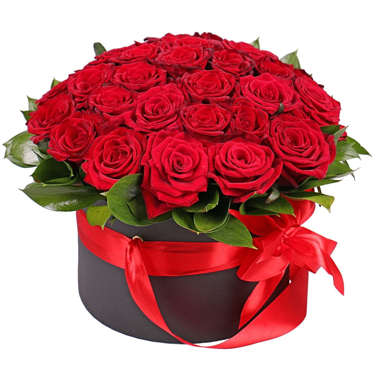 rose (31 pcs.), oasis, box, packaging, ribbon
