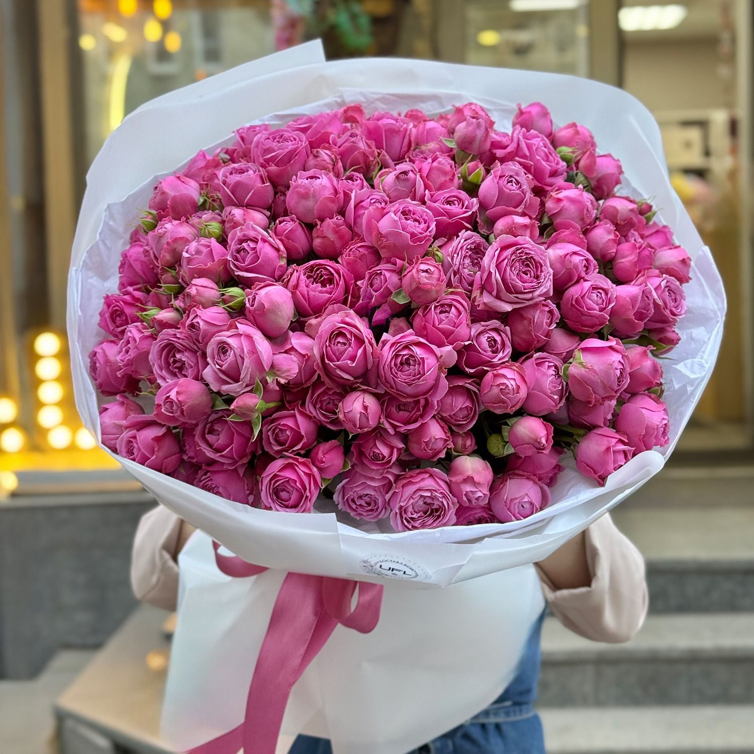 Bouquet Bouquet of peony roses 51 pcs
