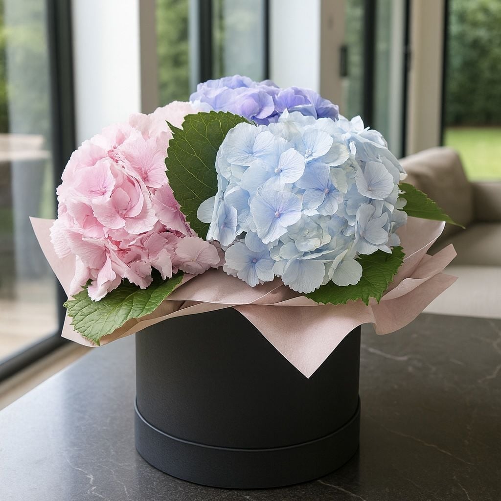 Bouquet Hydrangea in a box