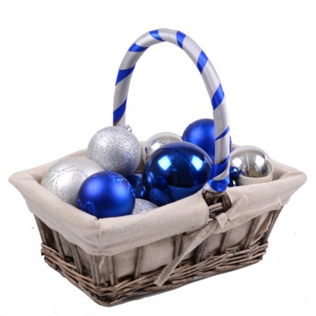 Product Basket with Christmas balls