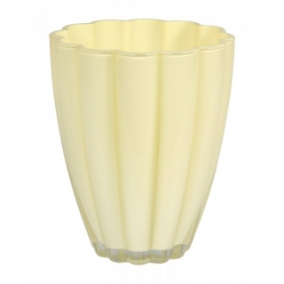 Cream colored planter for orchids with delivery