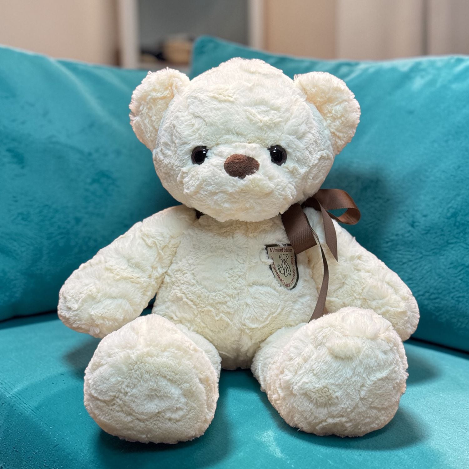 Product Teddy cream with emblem 50 cm