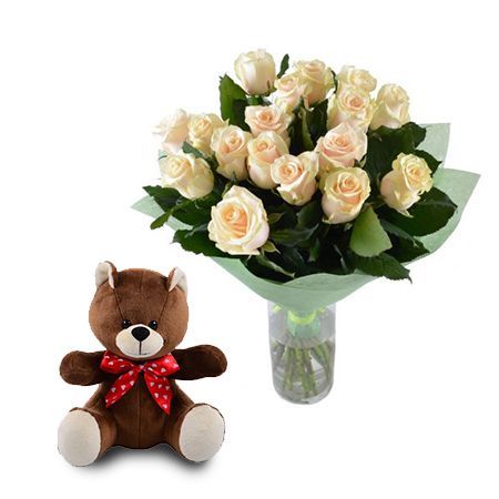 rose teddy bear delivery