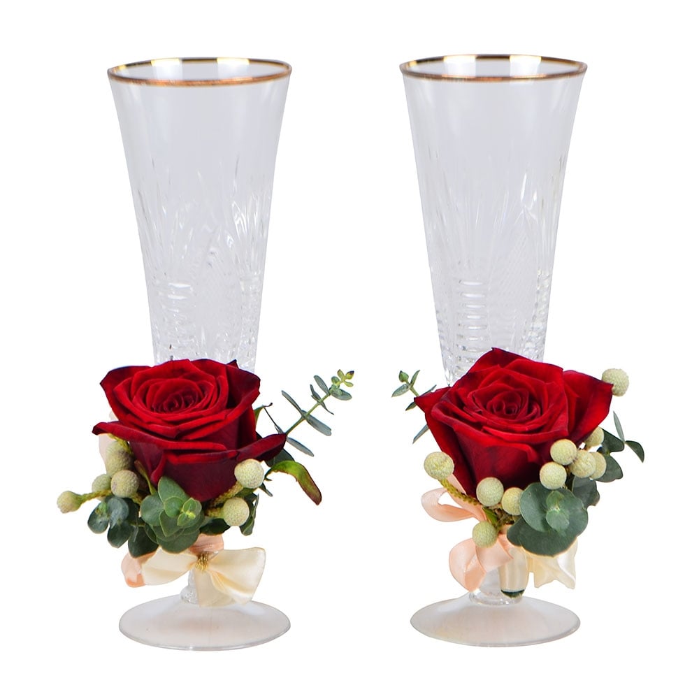 Product Flower decoration of glasses 5