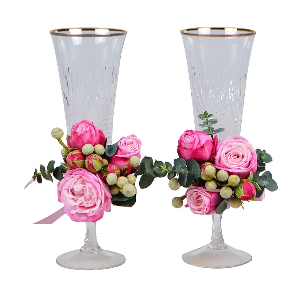 Product Flower decoration of glasses 6