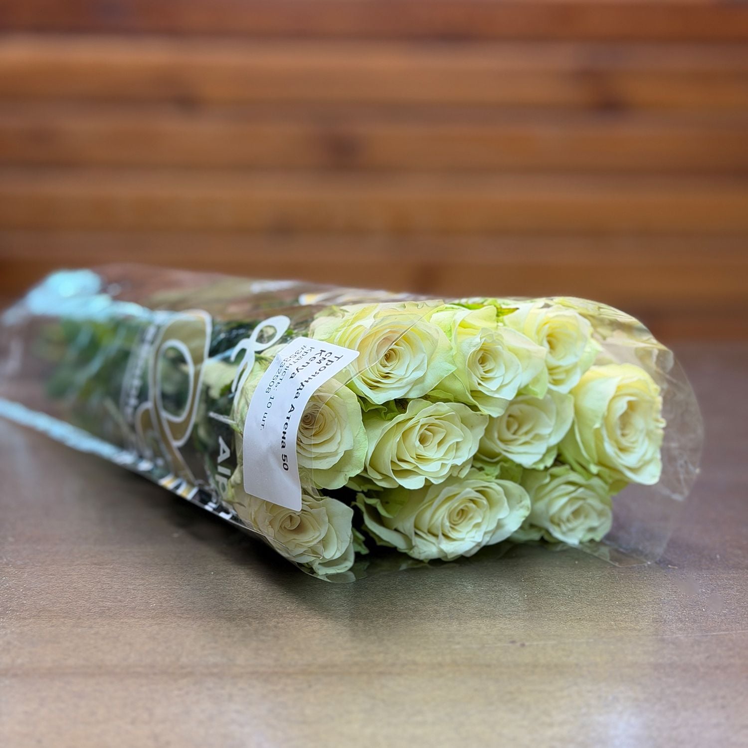 Bouquet Rose Kenia white 50 cm (10 pcs)