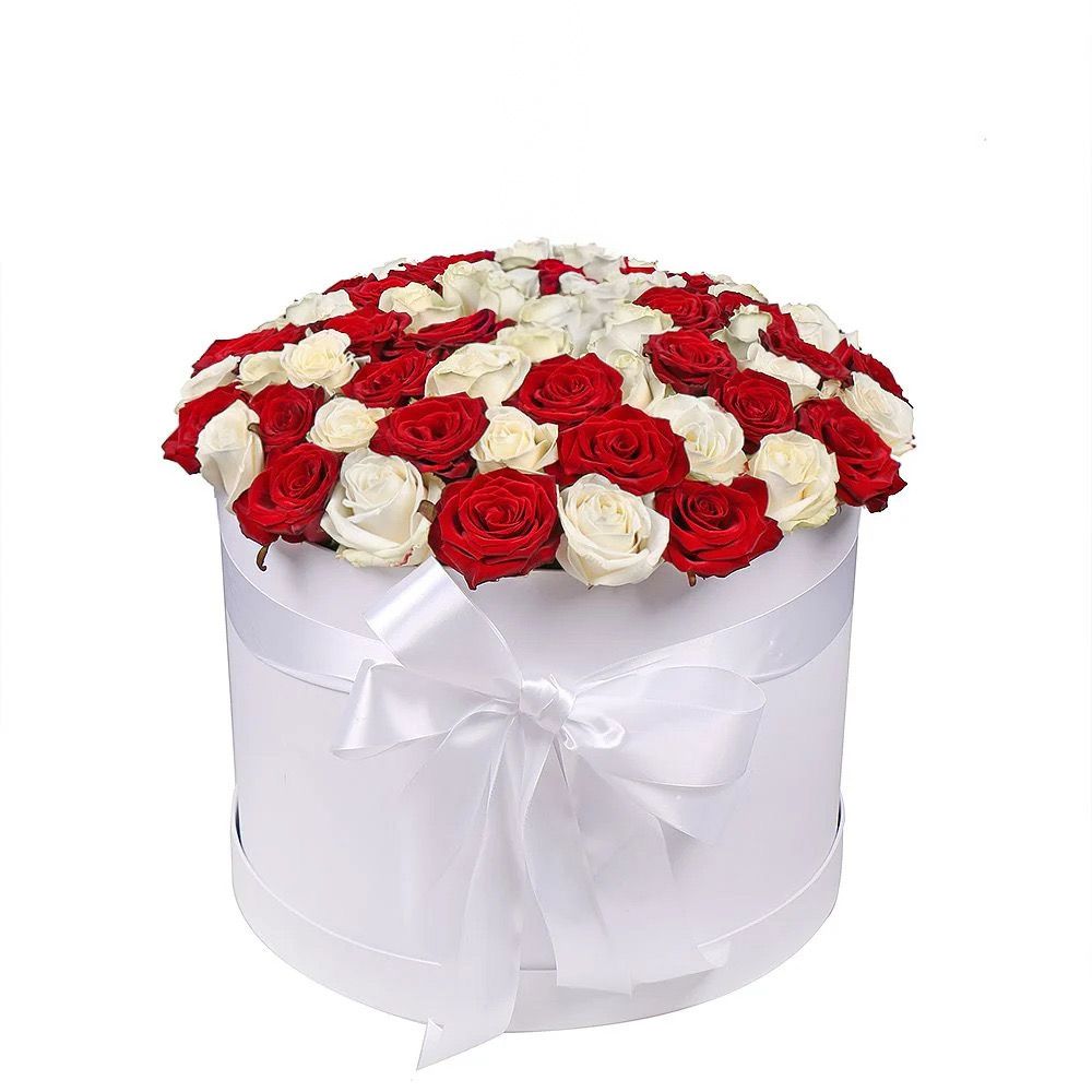 Bouquet Roses in hat box