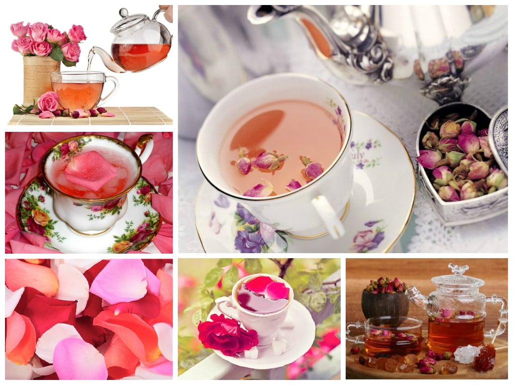 Rose herbal tea